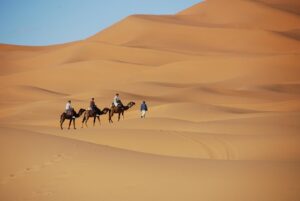 travel with real nomads, ride camels on the sahara dunes