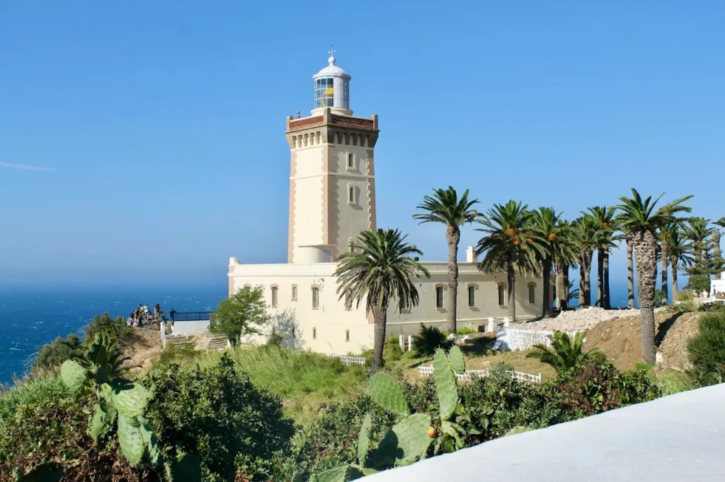 amazing view from tanger cap spartel: mediteranian and atlantic meet;